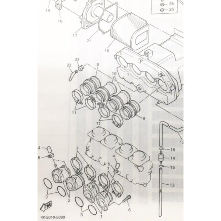 ヤマハ発動機 XJR1200/R(4KG) エアクリーナーエレメント(エア