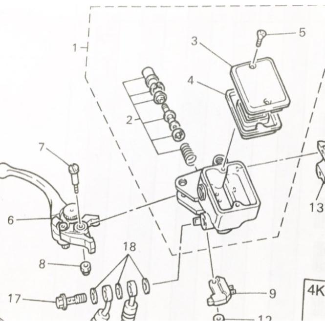 同梱のお品　確認用 ヤマハ発動機 XJR1200/R(4KG) フロントマスターシリンダーインナー