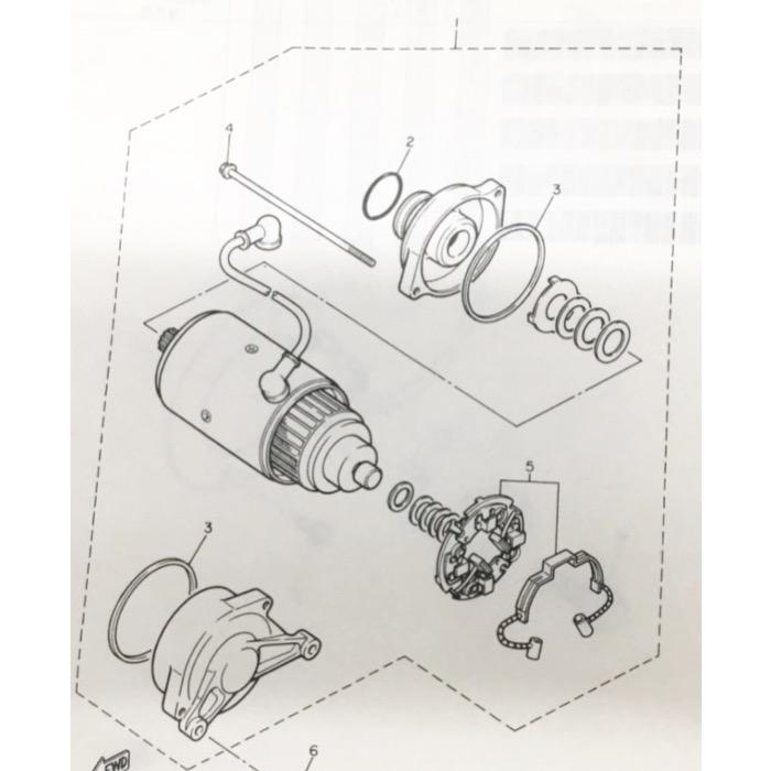 ヤマハ発動機 XJR1200/R(4KG) セルモーター(スターターモーター ヤマハ発動機 XJR1200/R(4KG) セルモーター(スターターモーター