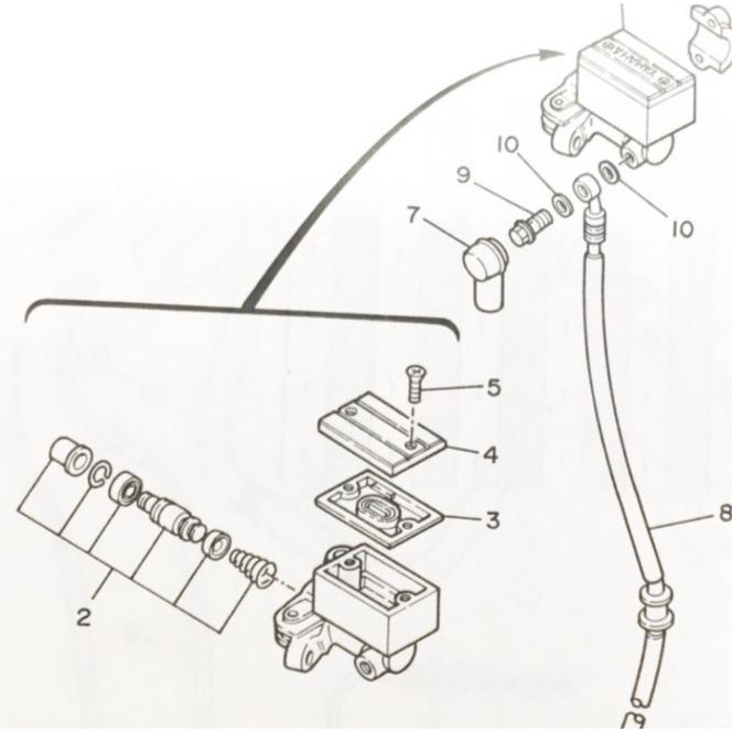 ヤマハ発動機 ビラーゴ250(3DM) フラットハンドル フロントマスター