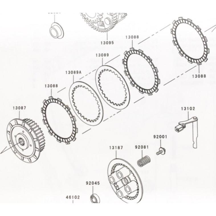 カワサキ バリオス2(ZR250B) 車体番号ZR250B-035000まで カワサキ バリオス2(ZR250B) 車体番号ZR250B-035000まで