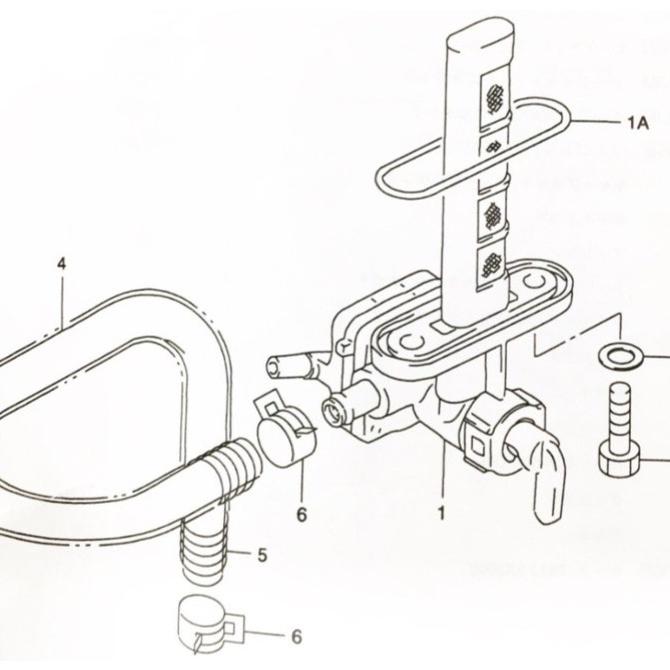 スズキ インパルス400(GK79A) フューエルコック (ガソリンコック スズキ インパルス400(GK79A) フューエルコック (ガソリンコック