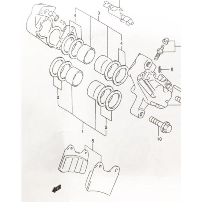 スズキ（SUZUKI） インパルス400(GK79A) ☆1999年モデル〜 フロント