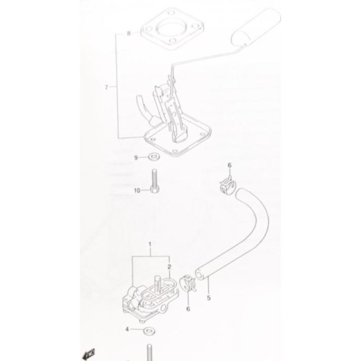スズキ（SUZUKI） イナズマ400(GK7BA) フューエルレベルゲージ