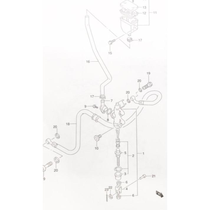 スズキ イナズマ400(GK7BA) リヤキャリパーシールキット&リヤ スズキ イナズマ400(GK7BA) リヤキャリパーシールキット&リヤ