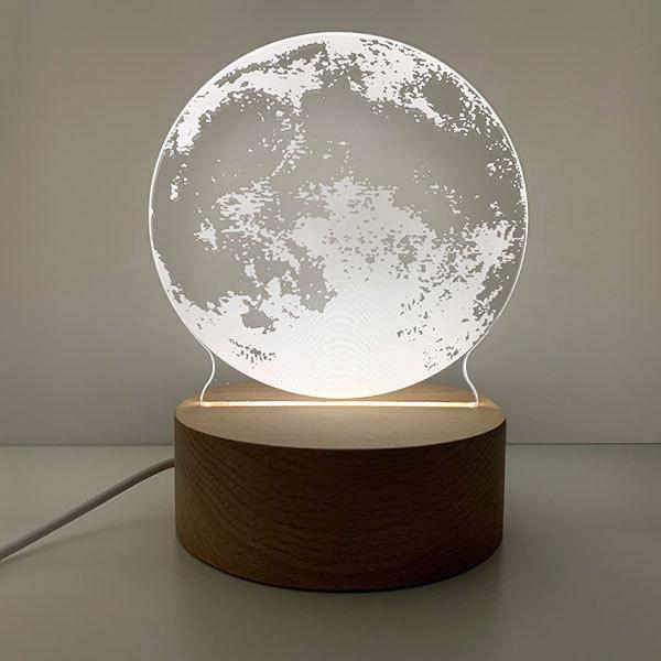 LED ナイトライト 3D アート 調光 調色 卓上 インテリア USB接続