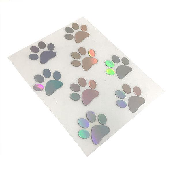 肉球 ステッカー 足跡 カー用品 猫 犬 シール 傷隠し 1枚8個 ドレス