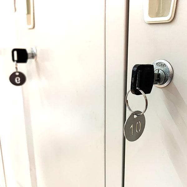 番号付きキーリング 数字札 数字タグ キー ラベル ステンレス