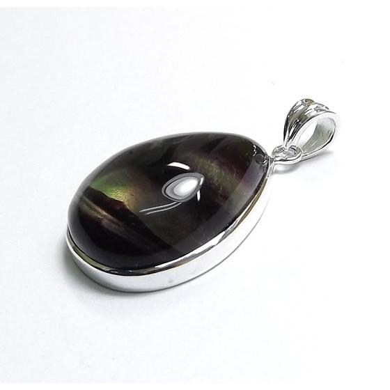 フローライト ペンダントトップ しずく型 天然石 パワーストーン 