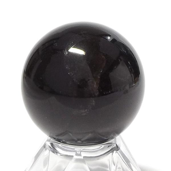 ang3　純天然モリオン　黒水晶　丸玉　大玉2.4Kg　木製台座付き！ ang3 純天然モリオン 黒水晶 丸玉 大玉2.4Kg 木製台座付き
