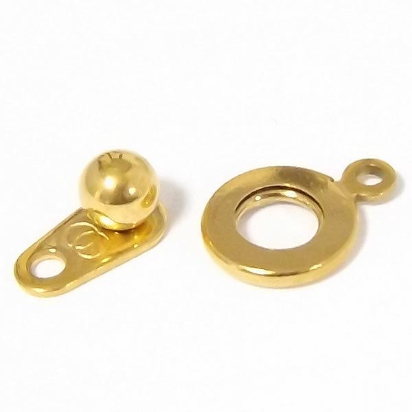 ニューホック ステンレス製 留め具 9mm パーツ アクセサリー用 留め