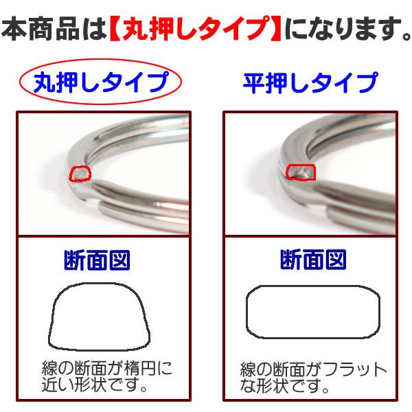 ステンレス製 キーリング 2重リング 外径 20mm 25mm 2重カン パーツ