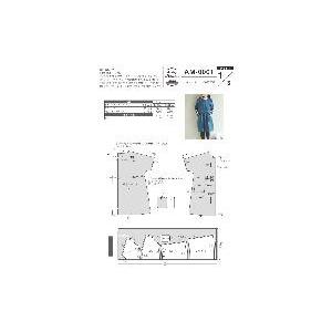 ドルマンスリーブの割烹着　型紙　S　M・L　LLサイズ【型紙/ソーイング/パターン/縫い代付き/割烹着/カジュアル/ワンピース/レディース/かんたん/】 |  | 04