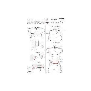 ドルマンスリーブの割烹着　型紙　S　M・L　LLサイズ【型紙/ソーイング/パターン/縫い代付き/割烹着/カジュアル/ワンピース/レディース/かんたん/】 |  | 06