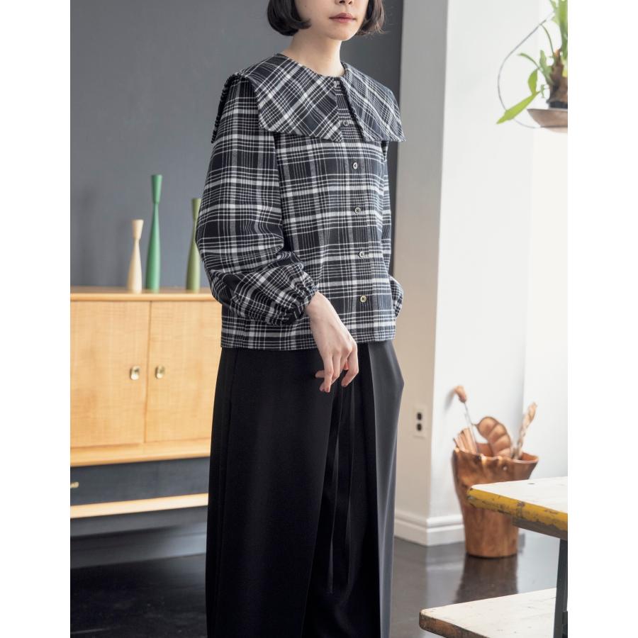 セーラーカラーブラウスdesigned by enanna （EN-0001）型紙S M L LLサイズ【型紙/パターン/ソーイング/縫い代付き/4サイズ】 | 