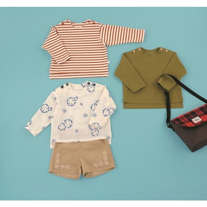 プルオーバー 型紙 90 100 110 120サイズ【型紙/子供服/キッズ