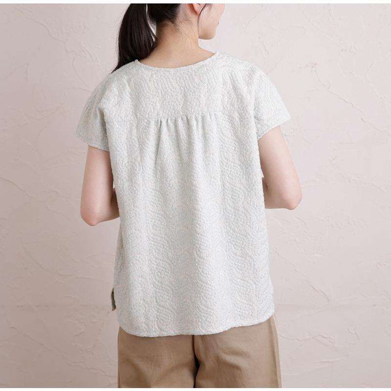 フレンチスリーブブラウスdesigned by Yuko Katayama （KY-0007）型紙S M L LLサイズ【型紙/パターン/ソーイング/縫い代付き/4サイズ】 |  | 07