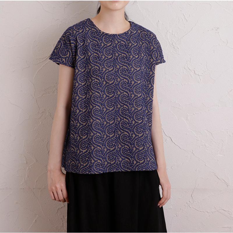 フレンチスリーブブラウスdesigned by Yuko Katayama （KY-0007）型紙S M L LLサイズ【型紙/パターン/ソーイング/縫い代付き/4サイズ】 |  | 01