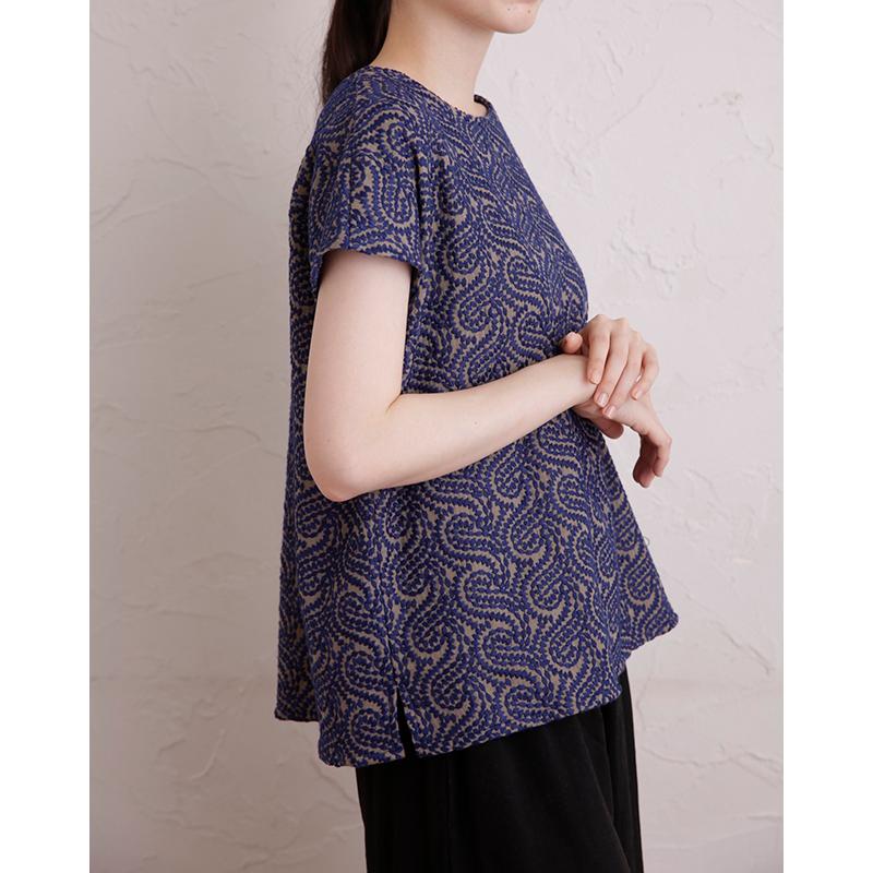フレンチスリーブブラウスdesigned by Yuko Katayama （KY-0007）型紙S M L LLサイズ【型紙/パターン/ソーイング/縫い代付き/4サイズ】 |  | 02