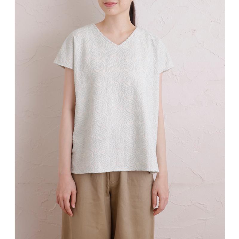 フレンチスリーブブラウスdesigned by Yuko Katayama （KY-0007）型紙S M L LLサイズ【型紙/パターン/ソーイング/縫い代付き/4サイズ】 |  | 05