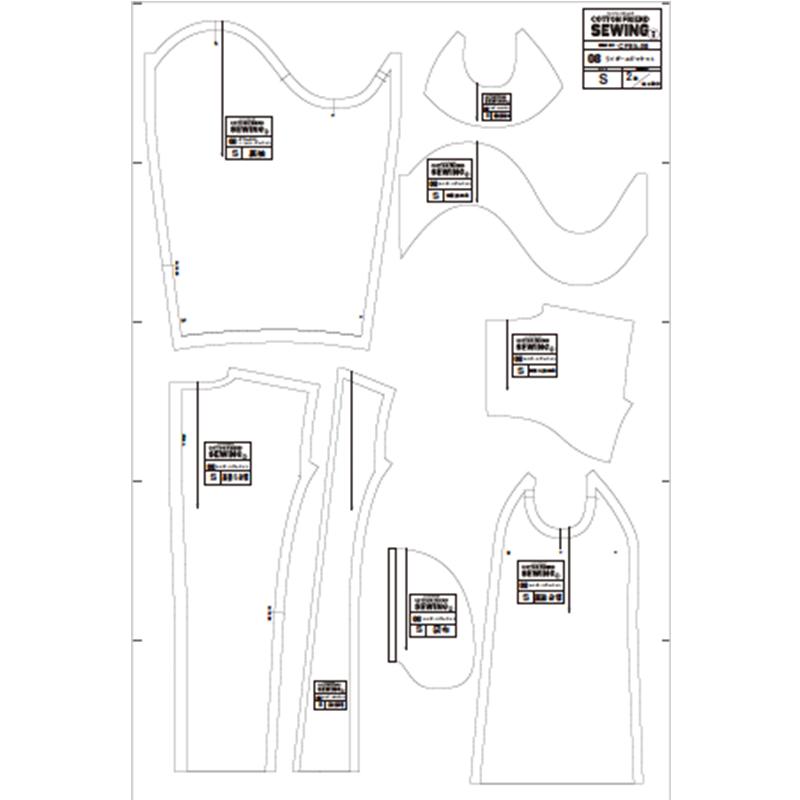 ライダースジャケットdesigned by Yuko Katayama （KY-0008）型紙S M L LLサイズ【型紙/パターン/ソーイング/縫い代付き/ジャケット/4サイズ】 |  | 11