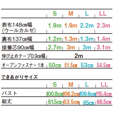 ライダースジャケットdesigned by Yuko Katayama （KY-0008）型紙S M L LLサイズ【型紙/パターン/ソーイング/縫い代付き/ジャケット/4サイズ】 |  | 07