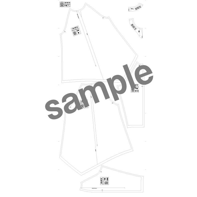 アシンメトリーなヘムラインチュニック 型紙　9 11 13 15サイズ【ブティック社/型紙/大人服/パターン/4サイズ/チュニック/トップス/レディース/縫い代付き/】 |  | 07
