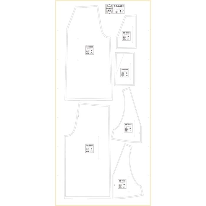 ガウチョサロペット　型紙　S　M L　LLサイズ【型紙/ソーイング/ハンドメイド/型紙・パターン/カジュアル/レディース/縫い代付き/かんたん/4サイズ/】 |  | 05
