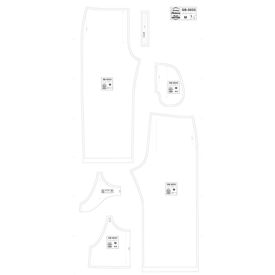 ラウンドネックのサロペット　型紙　M　L　LLサイズ<br>【ブティック社/型紙/大人服/パターン/3サイズ/レディース】 |  | 04