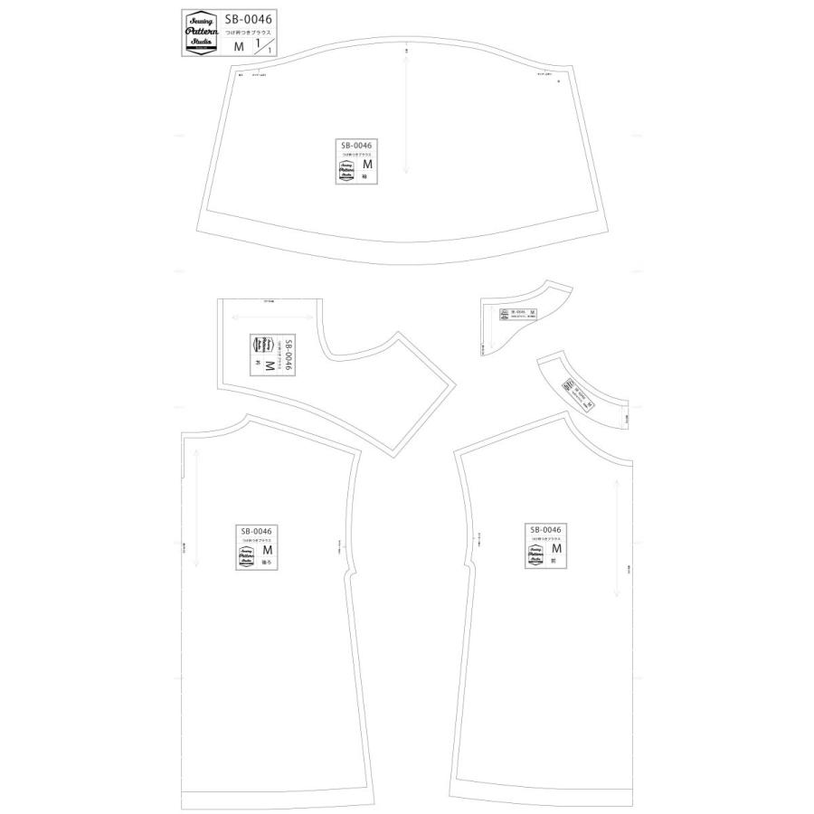 【型紙】つけ衿付きのブラウス　型紙　S　M　L　LLサイズ 【ブティック社/型紙/大人服//かんたん/おしゃれ/】 |  | 04