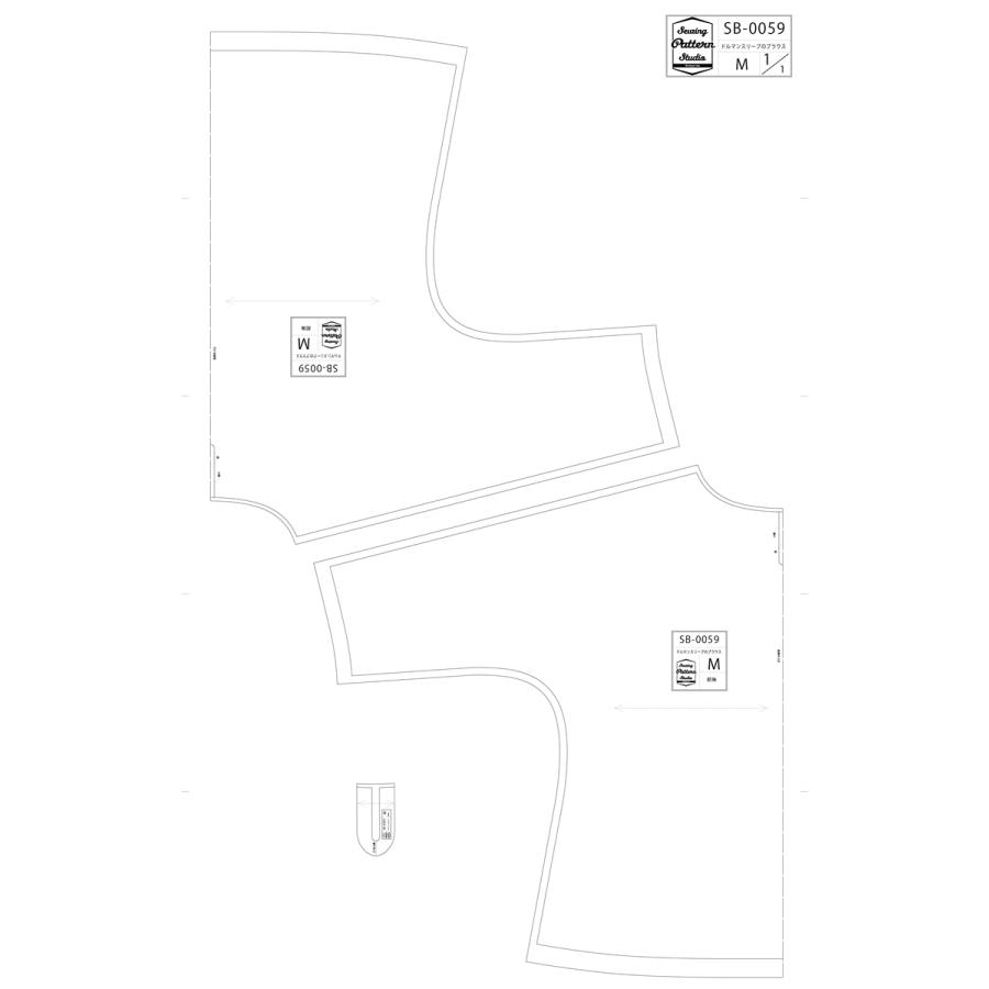 【型紙】ドルマンスリーブのブラウス(SB-0059)　型紙　S　M　L　LLサイズ 【ブティック社/型紙/大人服//かんたん/おしゃれ/】 |  | 02