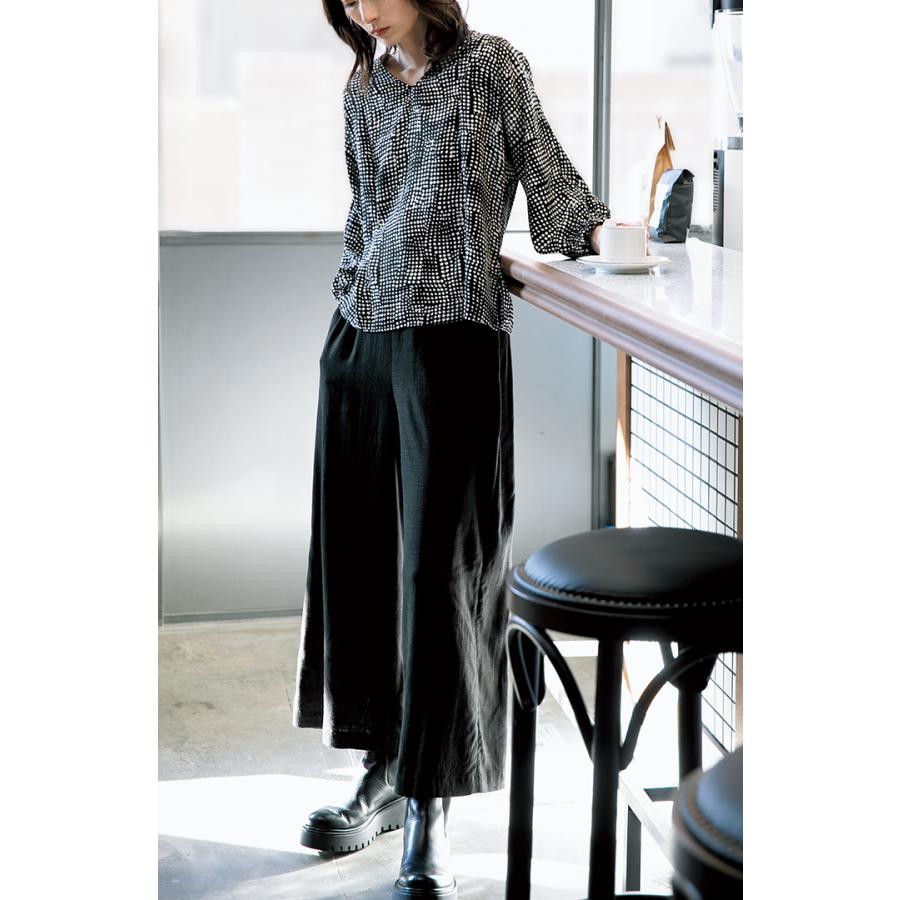Vネックブラウス designed by UNO(UN-0001)　型紙　S　M　L  LLサイズ【ブティック社/型紙/大人服/パターン/レディース/ソーイング/かんたん/おしゃれ/】 |  | 02