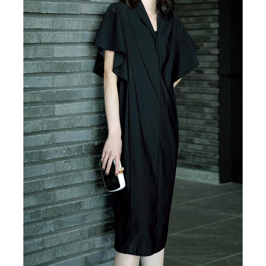 ドレープたっぷりのワンピース designed by UNO(UN-0002)　型紙　S　M　L  LLサイズ【ブティック社/型紙/大人服/パターン/レディース/ソーイング/おしゃれ/】 | 