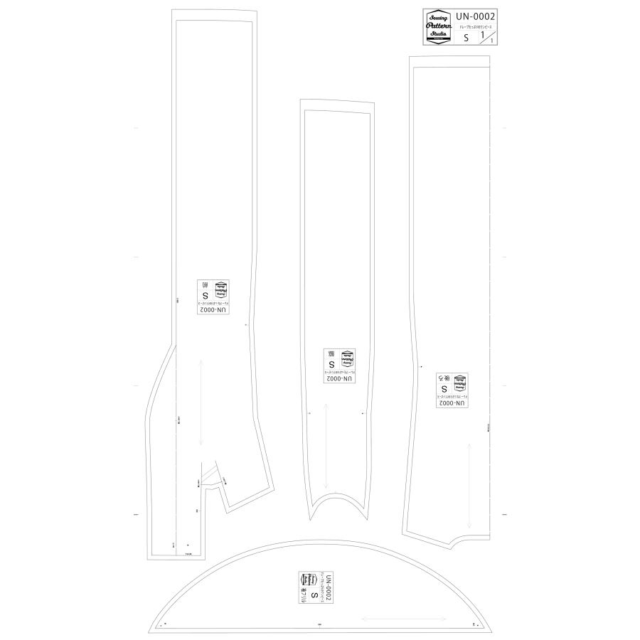 ドレープたっぷりのワンピース designed by UNO(UN-0002)　型紙　S　M　L  LLサイズ【ブティック社/型紙/大人服/パターン/レディース/ソーイング/おしゃれ/】 |  | 05