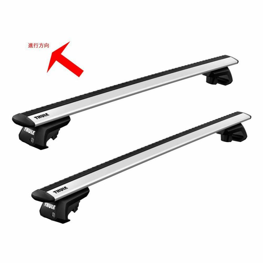 4/4店在庫アリ THULE th859xt 1台分set アウディ 80 アバント RR付 th710410 th7111 マグぷれ対象 ■_7