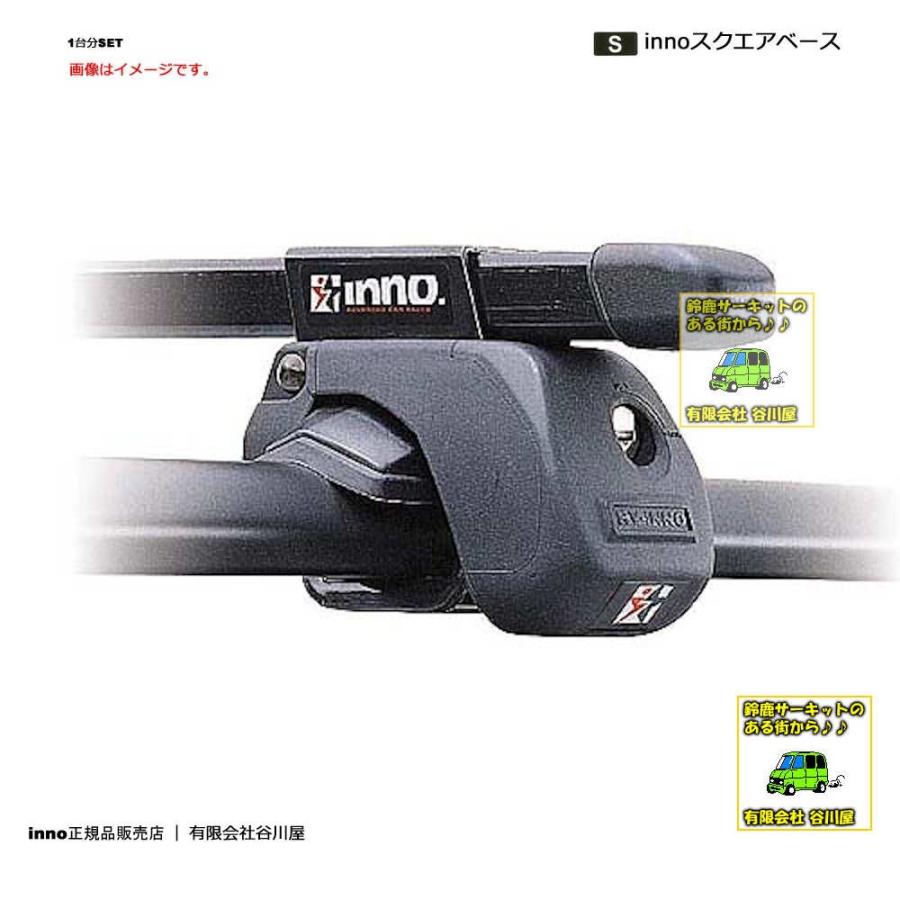 newバーのセット トヨタランドクルーザー90/95プラド #J9#W系 RR付 INAR IN-B127BK inno キャリア1台分■_3