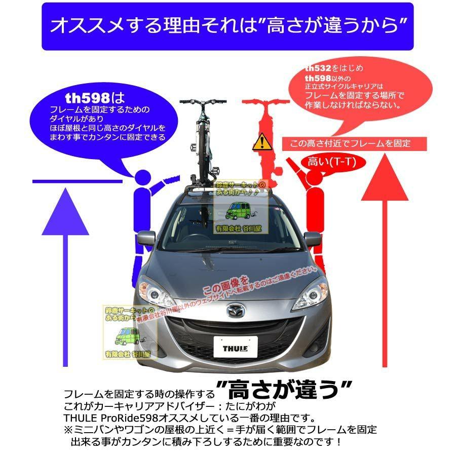 THULE ProRide | th598Black(塗装)スーリープロライド | サイクルキャリア 個人宅配送OK/送料無料地域あり△ | THULE | 06