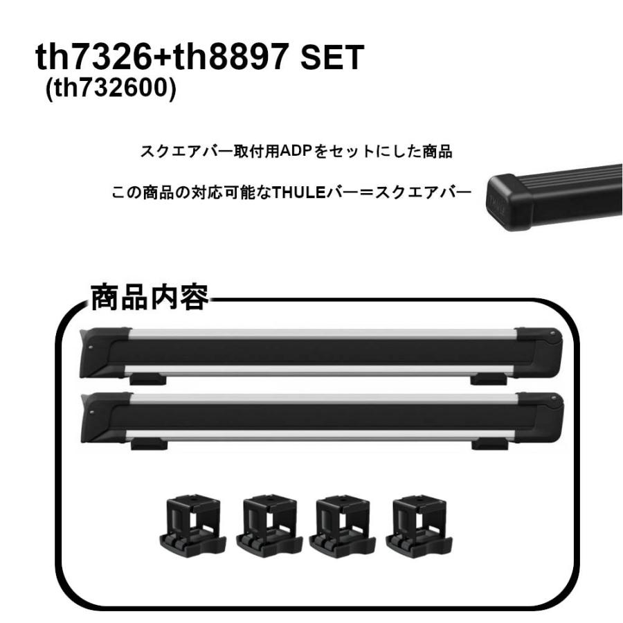 THULE（スーリー） Thuleスクエアバー対応用 SnowPack L th7326