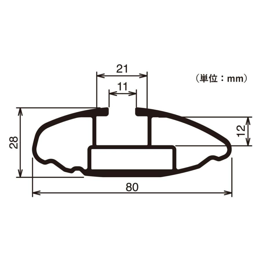 INNO inno XB123BK エアロベース用バーブラック 1225mm 1本入り