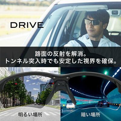 【5/25まで500円クーポン】瞬間調光サングラス メンズ UVカット アジアンフィット 0.1秒でまぶしさを制御。ドライブ A-FIT（エーフィット）AF-801Pの画像