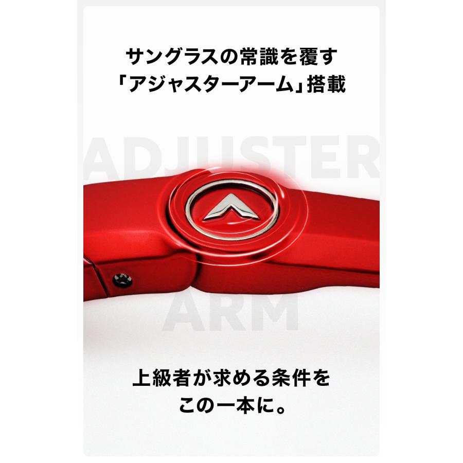 偏光スポーツサングラス メンズ  UVカット アジアンフィット テンプル角度調節可能 A-FIT（エーフィット） AF-805の画像