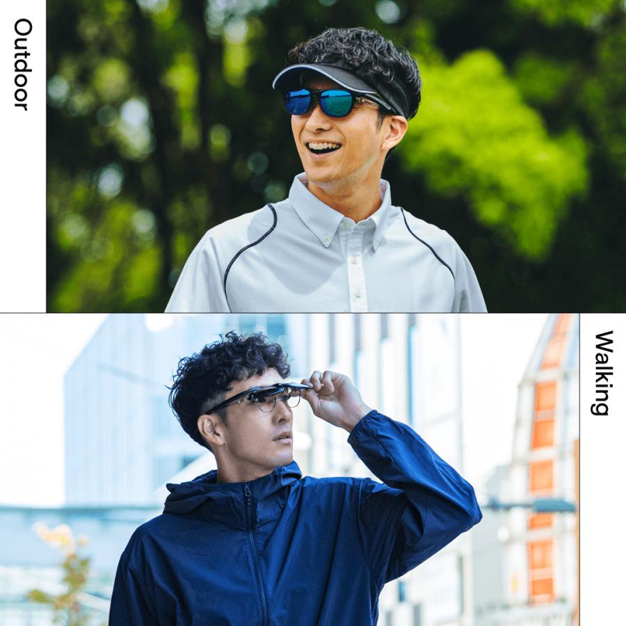 AーFIT（エーフィット） オーバーサングラス メンズ 跳ね上げ式