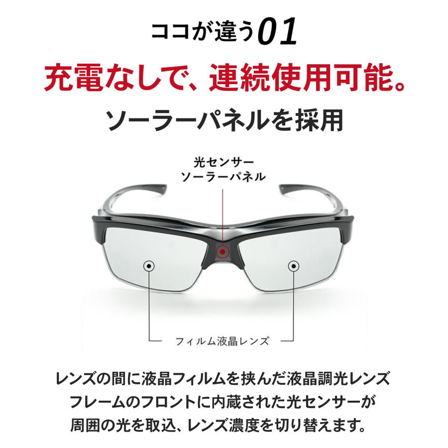 AーFIT 液晶調光オーバーサングラス AーFIT 液晶調光オーバーサングラス