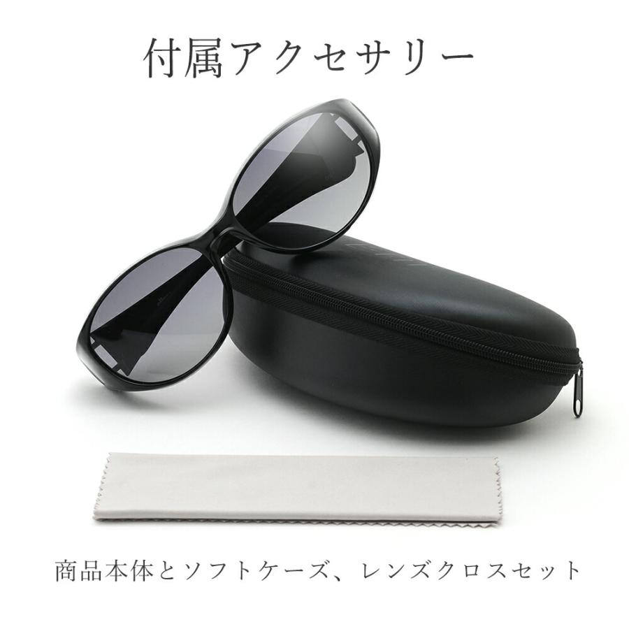 偏光オーバーグラス レディース UVカット メガネの上からオシャレにかけられる E-FIT（イーフィット）EF-OS06の画像