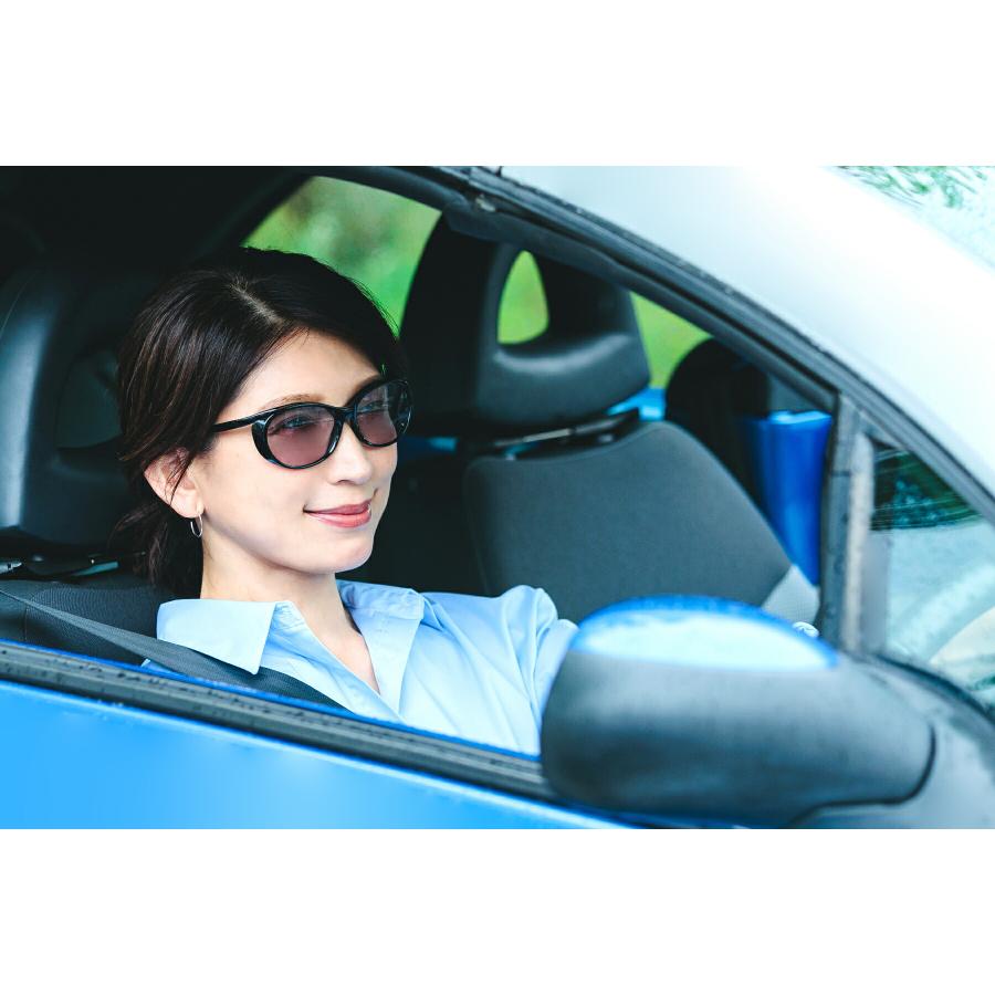 EーFIT メガネの上からお洒落にかけられる。UV対策に最適な薄色レンズ