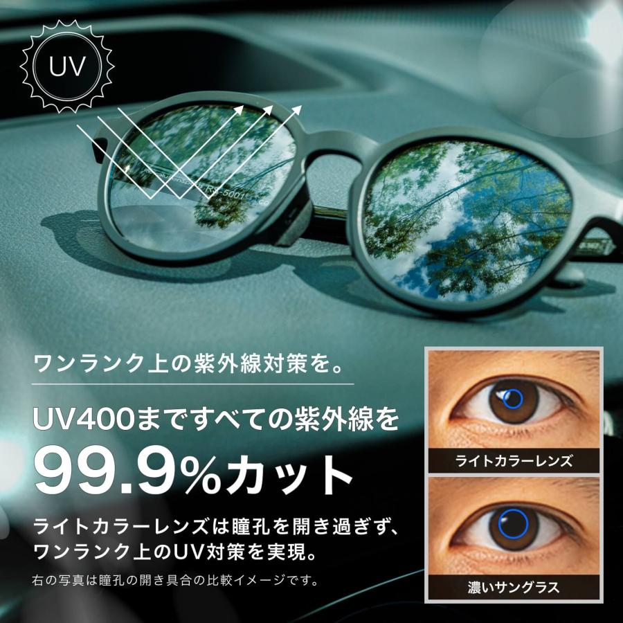 【4/26まで500円クーポン】普段使いできるスポーツサングラス メンズ 偏光サングラス UVカット UV420 うすいレンズ 超軽量 ゴルフ ジョギング RS-5001_13