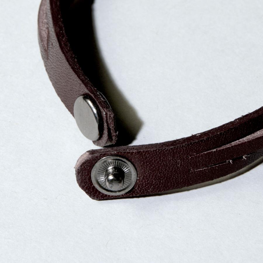 ブレスレット 日本製 メンズ イタリアンレザー 3連編み 本革 ブラック