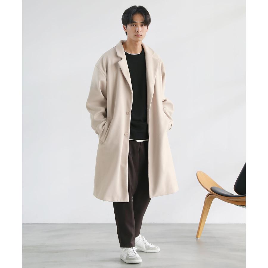 極美品✨ヒルトン Outlast メルトン チェスターコート ウール 裏地 S セール】 ウールライトメルトン チェスターコート （その他