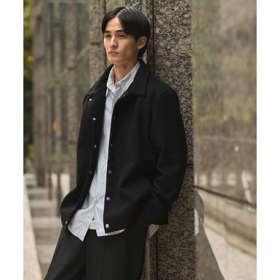 コーチジャケット アウター ジャケット メンズ 冬 冬服 メルトン 裏地