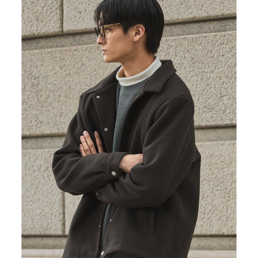 コーチジャケット アウター ジャケット メンズ 冬 冬服 メルトン 裏地